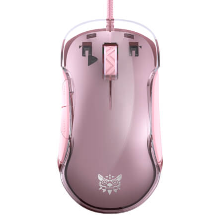 เมาส์เกมมิ่ง ONIKUMA CW925 RGB BACKLIT WIRED GAMING MOUSE - สีชมพู_2